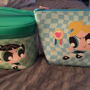 Miniso The Powerpuff Girls Collection cosmetic bags Bubbles and Buttercup